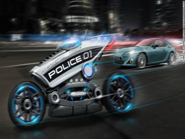 Thế giới xe - Phát sốt với xe môtô cảnh sát không người lái