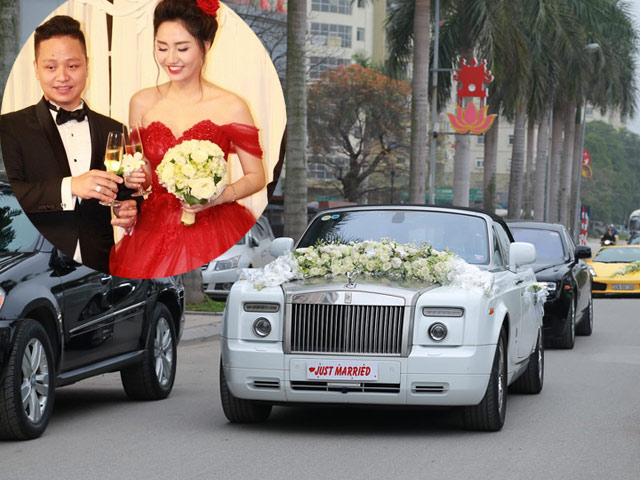 Đám cưới gây xôn xao của hoa - á hậu với toàn siêu xe