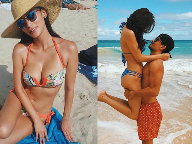 Người mẫu - Hoa hậu - Hoa hậu hoàn vũ gợi cảm "chết người" bên tình trẻ