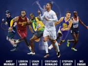 Bóng đá - Ronaldo, Murray, Bolt &quot;đấu đá&quot; tranh bá chủ hành tinh