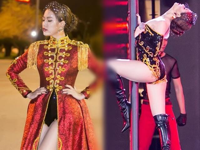 Thời trang - Hoàng Thùy Linh khoe body "căng đét" múa cột trong giá rét