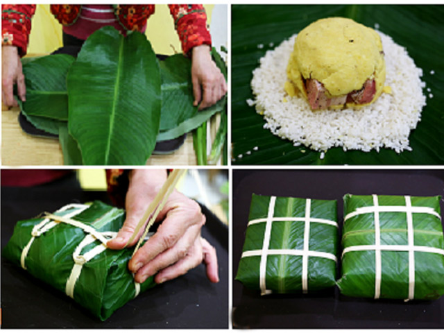 Ẩm thực - Tuyệt chiêu để có chiếc bánh chưng ngon thắp hương ngày Tết