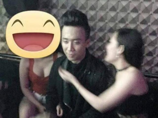 Ca nhạc - MTV - Trấn Thành lộ ảnh trong quán karaoke bên 2 chân dài hở bạo