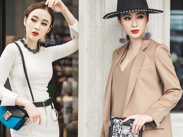 Người mẫu - Hoa hậu - Angela Phương Trinh xinh lung linh khi xuống phố xuân