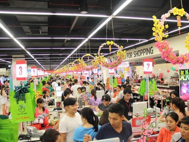 Thị trường - Tiêu dùng - Siêu thị chật kín người mua những ngày cận tết