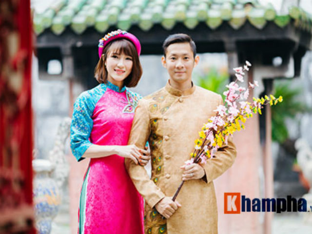 Thể thao - Tiến Minh – Vũ Thị Trang đăng ảnh Tết đẹp như tranh