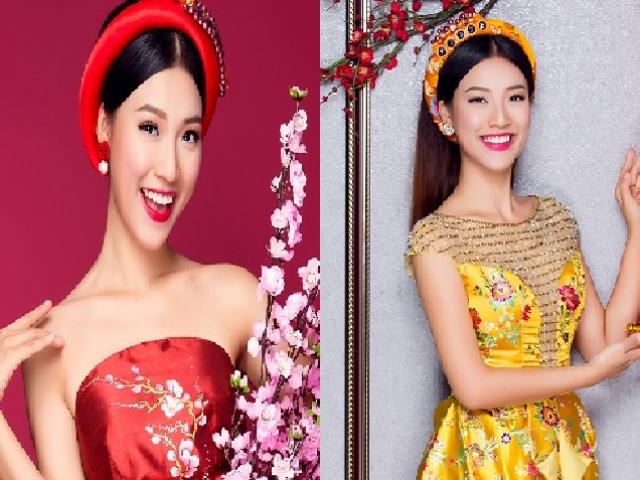 Á hậu Hoàng Oanh khoe vai trần với loạt váy đầm sặc sỡ