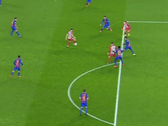 Bóng đá - Atletico mất oan bàn thắng, Simeone tán thưởng Barca