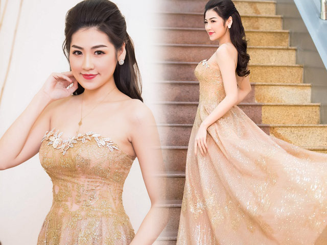 Người mẫu - Hoa hậu - Á hậu Tú Anh diện đầm trễ nải, lộng lẫy như "nữ thần"