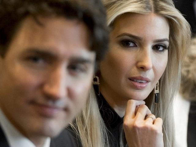 Con gái Trump ”choáng” khi gặp Thủ tướng Canada điển trai