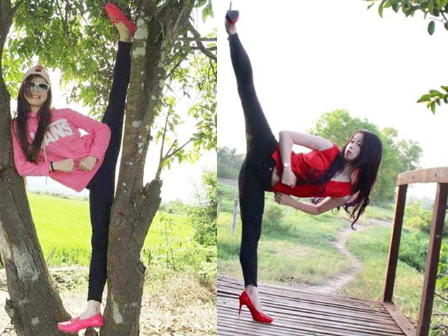 Bạn trẻ - Cuộc sống - Tiết lộ bất ngờ về 9X "xoạc chân đo cây" hút nghìn like