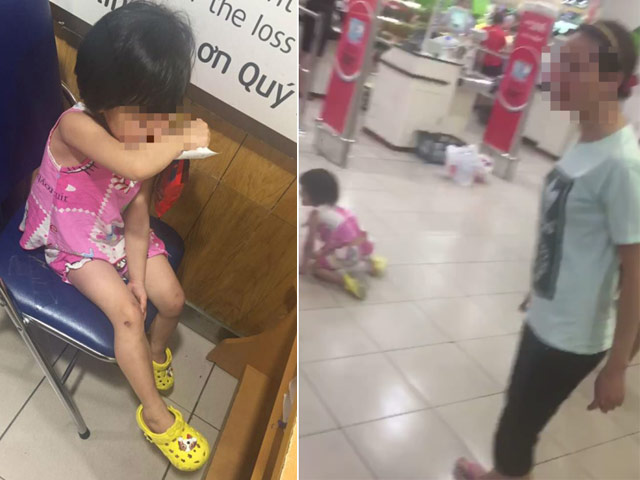 Bạn trẻ - Cuộc sống - Phẫn nộ mẹ đánh con gái ở siêu thị chỉ vì một gói kẹo