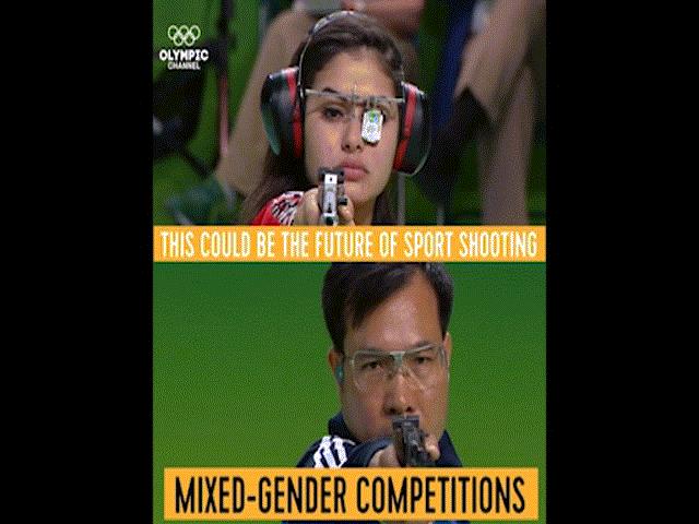 Thể thao - Hoàng Xuân Vinh đọ tài mỹ nhân: Bắn súng phi giới tính