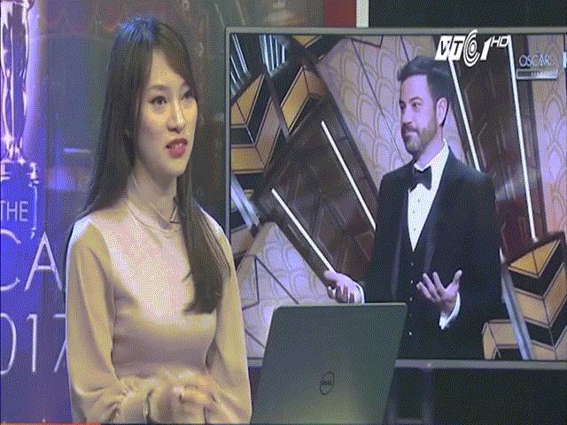 Bạn trẻ - Cuộc sống - "Hot girl làu làu 7 thứ tiếng" thuyết minh trực tiếp Oscar trên truyền hình