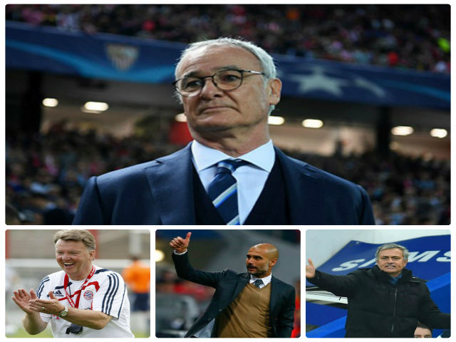 Bóng đá - Giành cúp &amp; "ra đường": Ranieri đau 1, Van Gaal đau 10