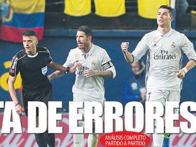 Bóng đá - Liga loạn vì trọng tài: Báo chí tố Barca bị xử ép so với Real