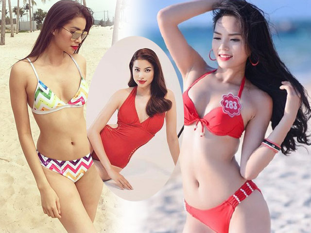 Người mẫu - Hoa hậu - "Đơ vài giây" khi gặp kiều nữ Vbiz mặc bikini rực rỡ