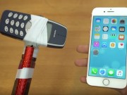 Dế sắp ra lò - Nokia 3310 hóa búa tạ &quot;tẩn&quot; iPhone 7