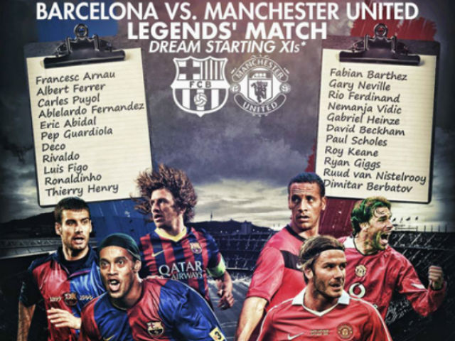 Bóng đá - Tin HOT bóng đá tối 3/3: Huyền thoại MU sắp đấu huyền thoại Barca