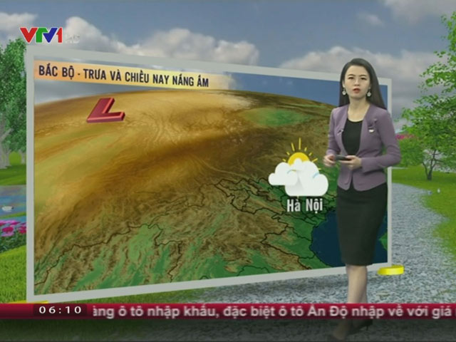 Tin tức trong ngày - Dự báo thời tiết VTV 5/3: Bắc Bộ nhiều mây, Nam Bộ nắng đẹp