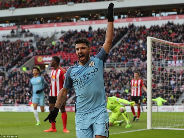 Bóng đá - Man City trở lại top 3, Aguero đi vào lịch sử NHA