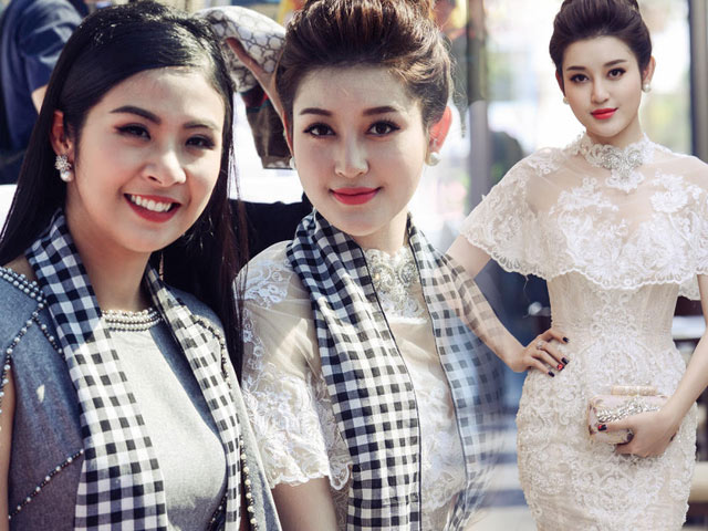 Người mẫu - Hoa hậu - Á hậu Huyền My mặc mỏng manh, gây "náo loạn" đường phố