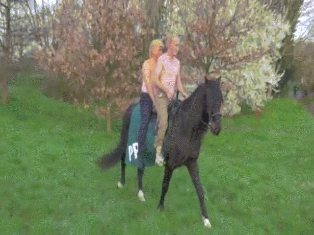 ”Trump” và “Putin” cởi trần cưỡi ngựa làm náo động London