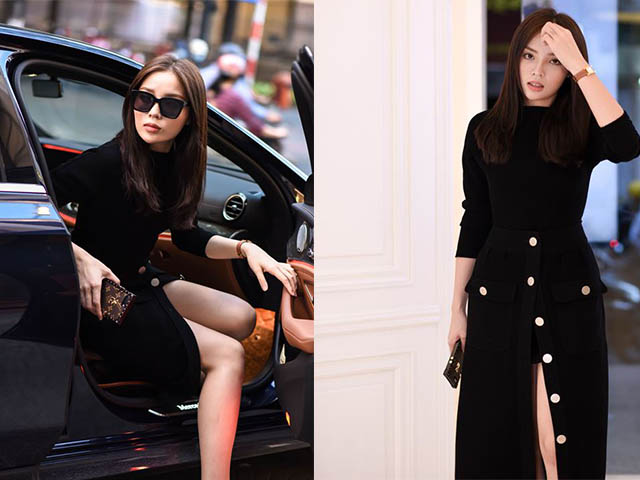 Người mẫu - Hoa hậu - Kỳ Duyên "chất lừ" với đầm xẻ cao, lái xế 2,5 tỷ đi thử đồ