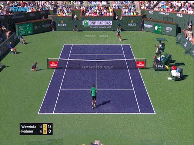 Thể thao - Tuyệt phẩm tennis số 1: Federer vung vợt cực ảo