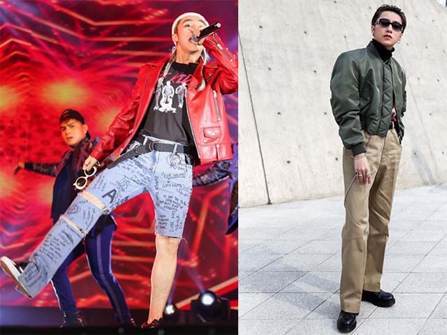 Người mẫu - Hoa hậu - Chán "quần cụt" Sơn Tùng mặc "quần của bố" dạo phố Hàn