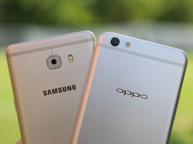 Thời trang Hi-tech - Oppo F3 Plus chạm trán Galaxy C9 Pro: &quot;Hàng khủng&quot; đối mặt