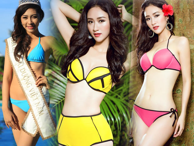 Người mẫu - Hoa hậu - Hình thể áo tắm mướt mắt của dàn hoa - á hậu Đại dương