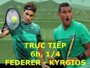 Thể thao - Chi tiết Federer - Kyrgios: &quot;Trai hư&quot; khó chịu (KT)