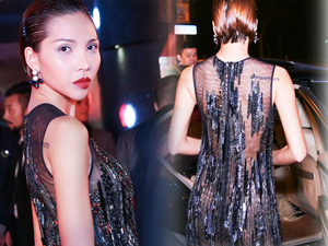 Xu hướng thời trang - Minh Triệu mặc xuyên thấu khoe hình xăm ở Thượng Hải