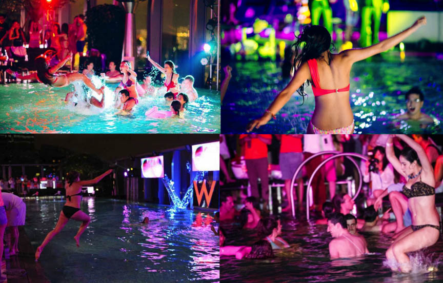 10 đại tiệc bể bơi nóng bỏng nhất thế giới