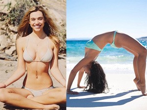 Bí quyết làm đẹp - &quot;Nóng mặt&quot; ngắm người đẹp mặc bikini, nội y tập yoga