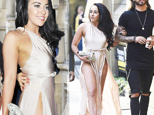 Xu hướng thời trang - Cô đào Anh "gặp nạn" vì váy xẻ đùi cao ngút