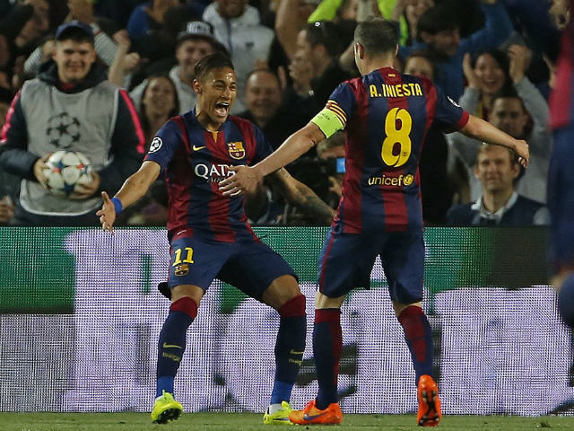 Bóng đá - Lập cú đúp, Neymar gọi Iniesta là thiên tài