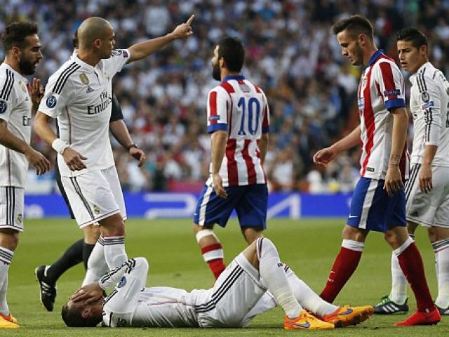 Bóng đá - Dàn sao Real dính "mưa cùi chỏ" từ Atletico