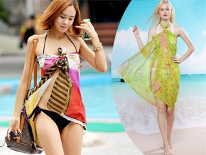 Bí quyết mặc đẹp - 6 cách quấn khăn sarong quyến rũ đi biển