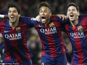 Bóng đá - Messi, Suarez, Neymar: 17 bàn để vượt tam tấu Real