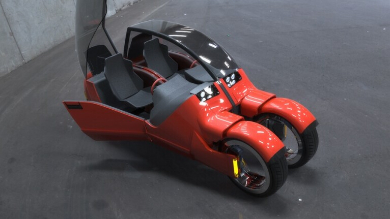 Ô tô - Xe máy - Độc đáo xe ô tô “phân thân” thành hai chiếc xe máy