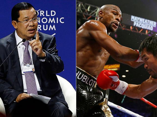 Thể thao - Thủ tướng Campuchia bất bình vì trọng tài trận Mayweather-Pacquiao
