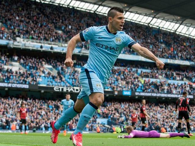 Bóng đá - Lập hat-trick, Aguero cầm chắc "Vua phá lưới"