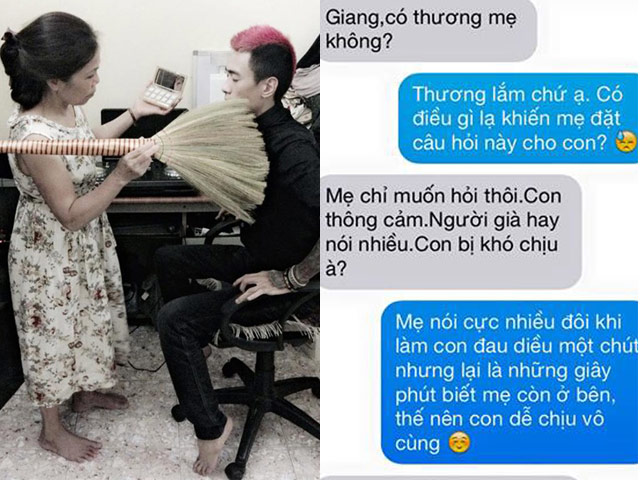 Bạn trẻ - Cuộc sống - "Cười ngoác miệng" với tin nhắn của Giang Popper và mẹ