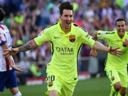 Video bàn thắng - Messi sút bóng tinh tế giúp Barca vô địch top 5 V37 Liga