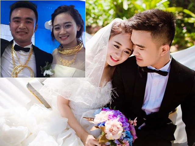 Bạn trẻ - Cuộc sống - Clip cưới lung linh của cặp đôi "đeo vàng kín cổ"