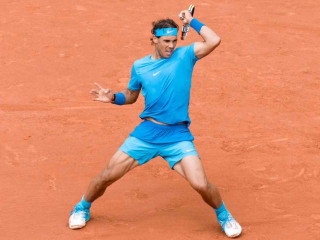 Thể thao - Hot shot: Nadal tung cú vô lê ngược hoàn hảo