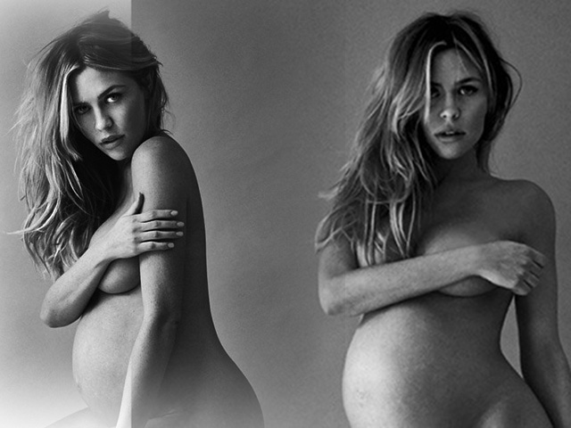 Xu hướng thời trang - Chân dài 29 tuổi tự tin trút xiêm y khoe bụng bầu