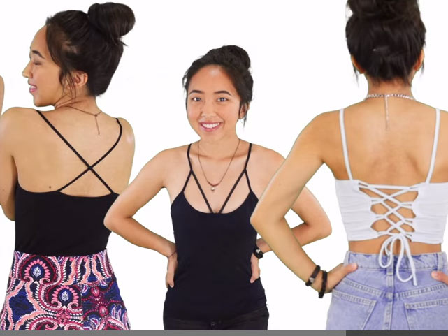 Bí quyết mặc đẹp - 4 cách mặc đẹp từ chiếc áo hai dây rẻ tiền